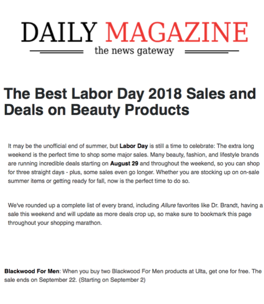 Daily Magazine (Aug 2018) | Blackwood For Men